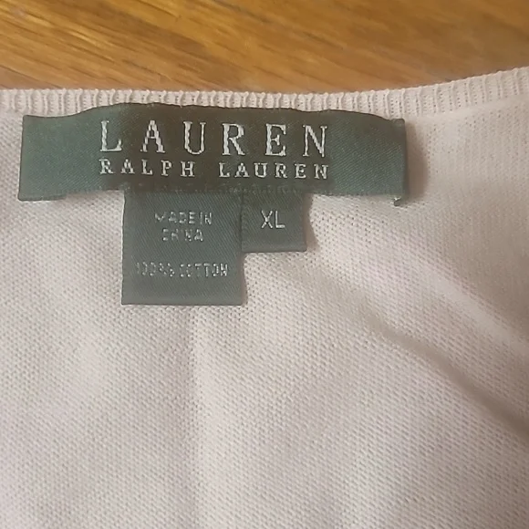 Womens XL Ralph Lauren sweater knit shell tank - Picture 2 of 3